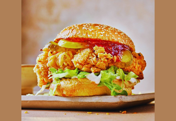 Korean Fried Chicken Burger